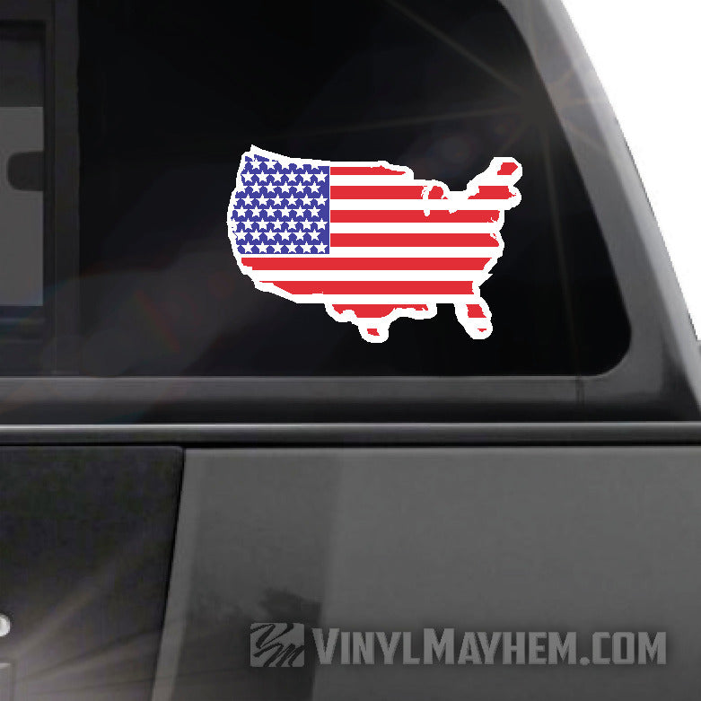 United States of America flag sticker | Patriotic USA Flag Decals ...