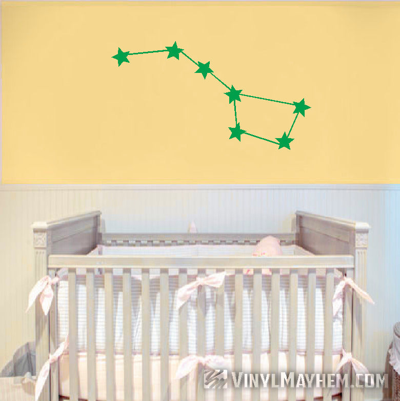 Ursa Major Big Dipper constellation vinyl sticker