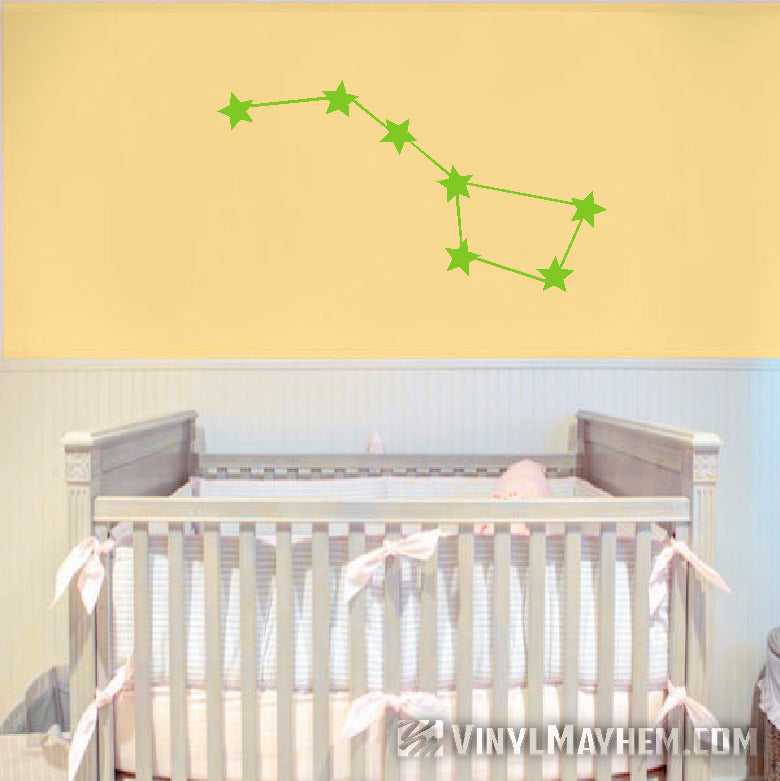Ursa Major Big Dipper constellation vinyl sticker