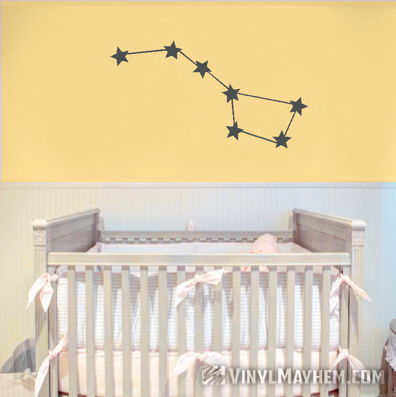 Ursa Major Big Dipper constellation vinyl sticker