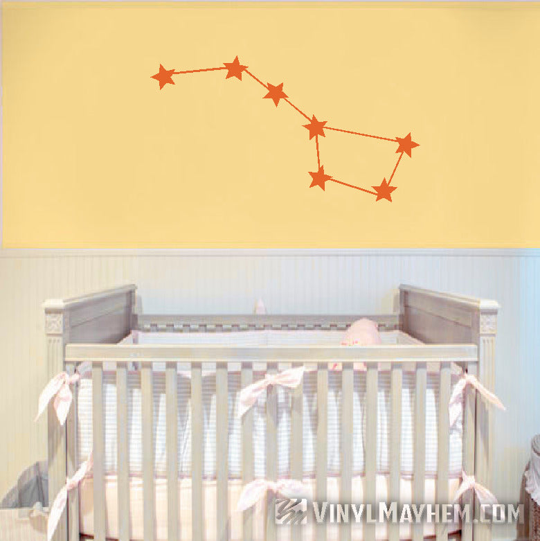 Ursa Major Big Dipper constellation vinyl sticker