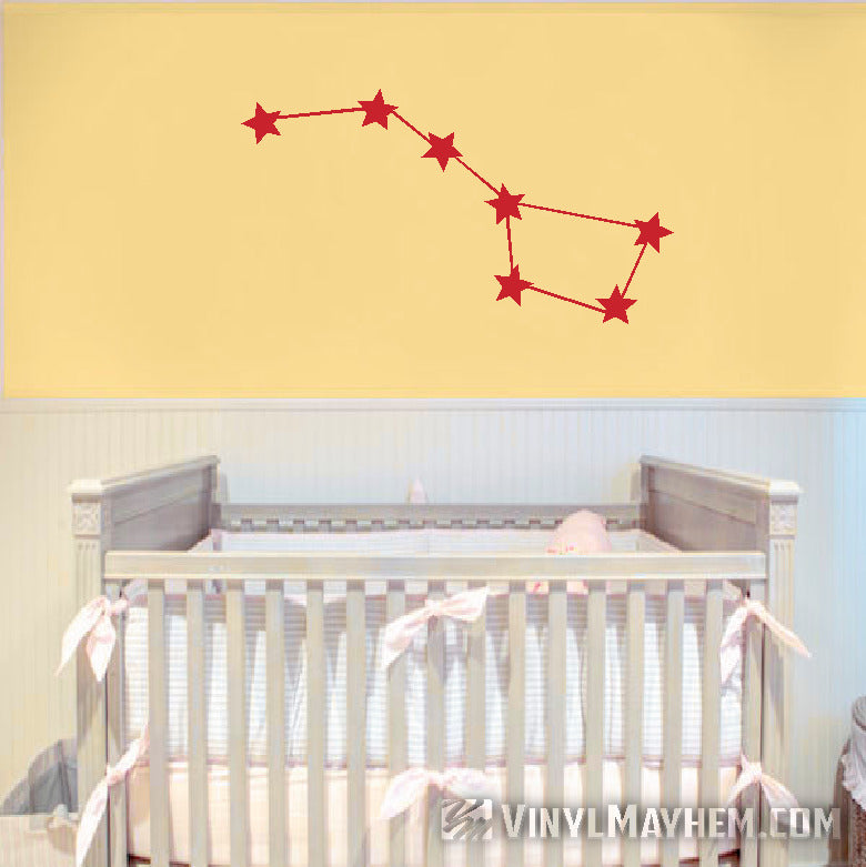 Ursa Major Big Dipper constellation vinyl sticker
