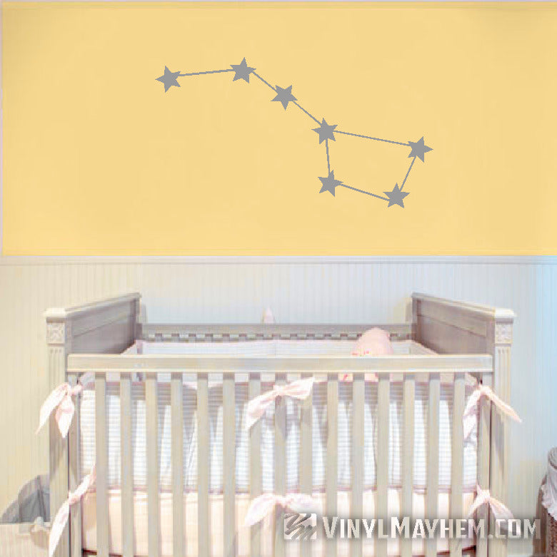 Ursa Major Big Dipper constellation vinyl sticker