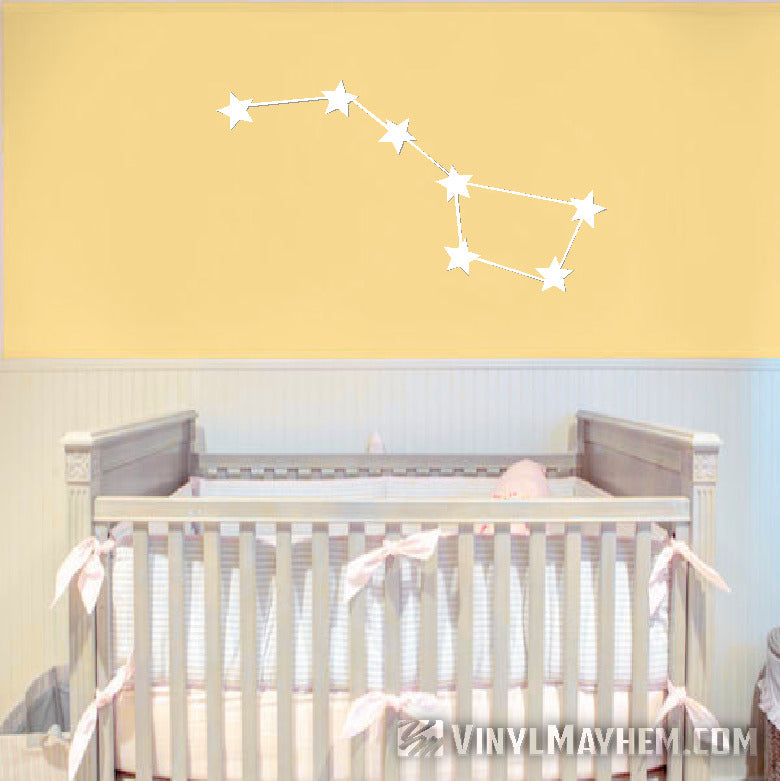 Ursa Major Big Dipper constellation vinyl sticker