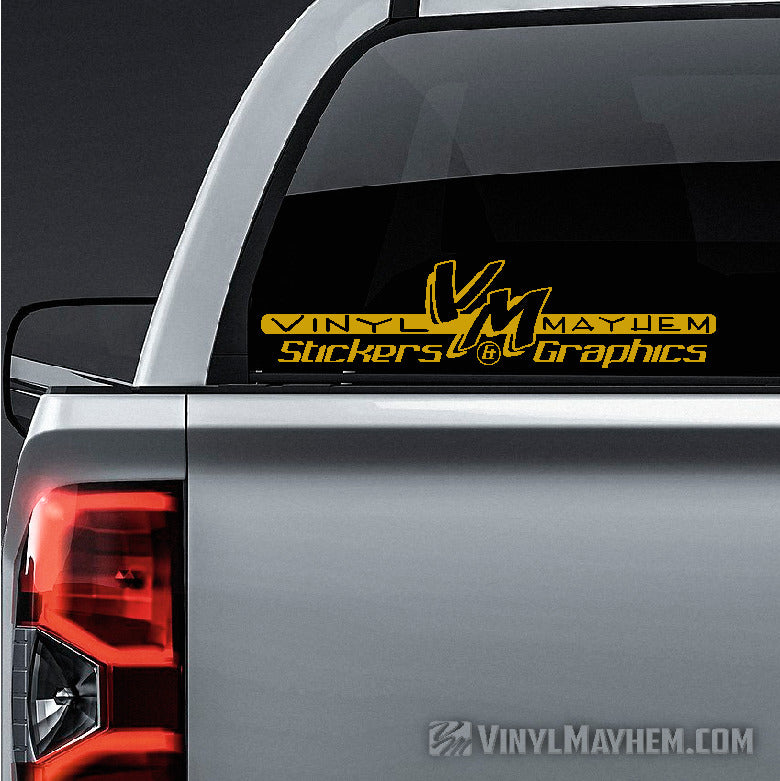 Vinyl Mayhem classic logo vinyl sticker