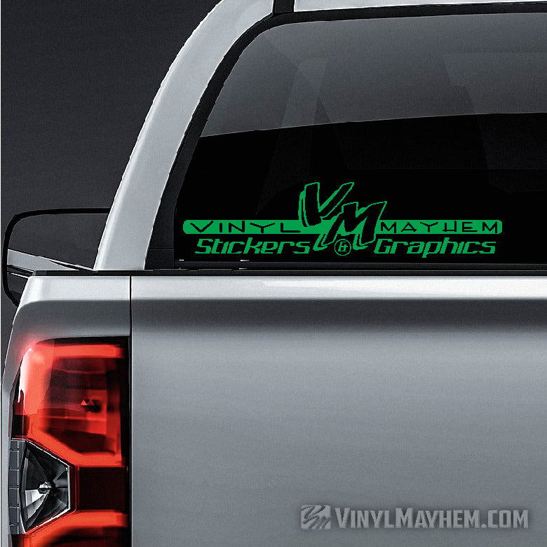 Vinyl Mayhem classic logo vinyl sticker