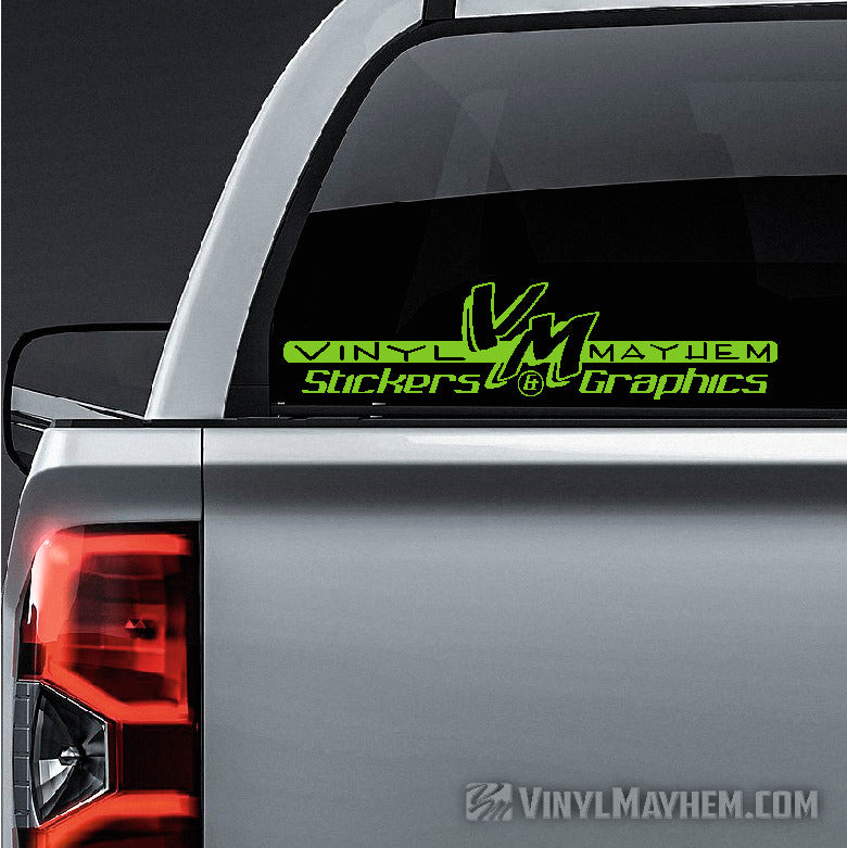 Vinyl Mayhem classic logo vinyl sticker