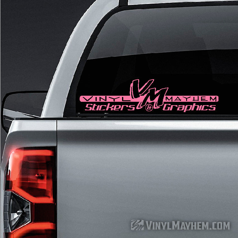 Vinyl Mayhem classic logo vinyl sticker