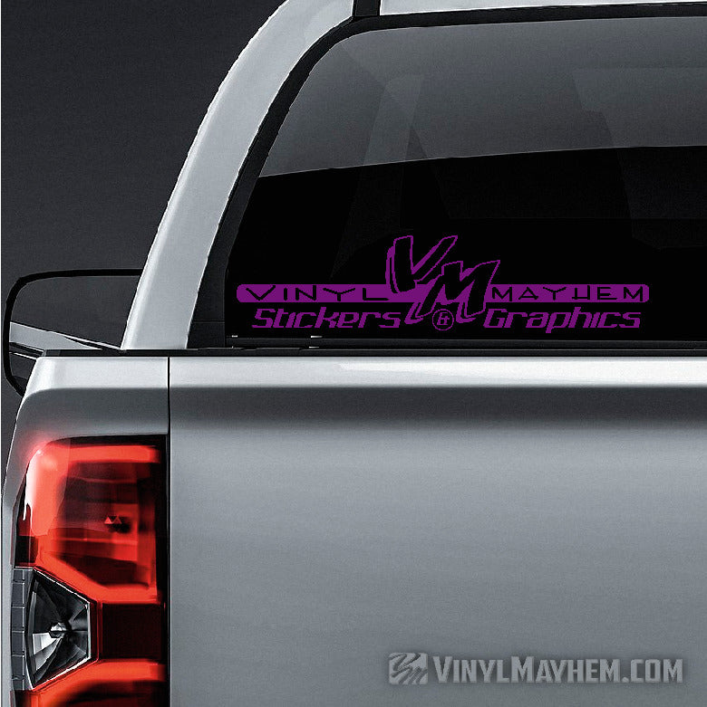 Vinyl Mayhem classic logo vinyl sticker