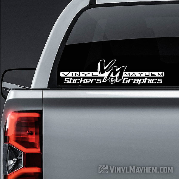 Vm02 White Sticker VM Gear, Vinyl Sticker | Vinyl Mayhem