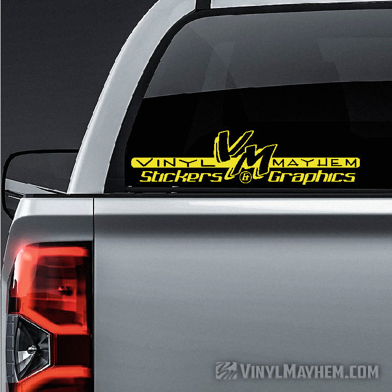 Vinyl Mayhem classic logo vinyl sticker