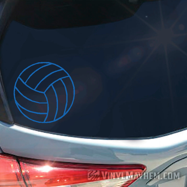 Volleyball outline vinyl sticker