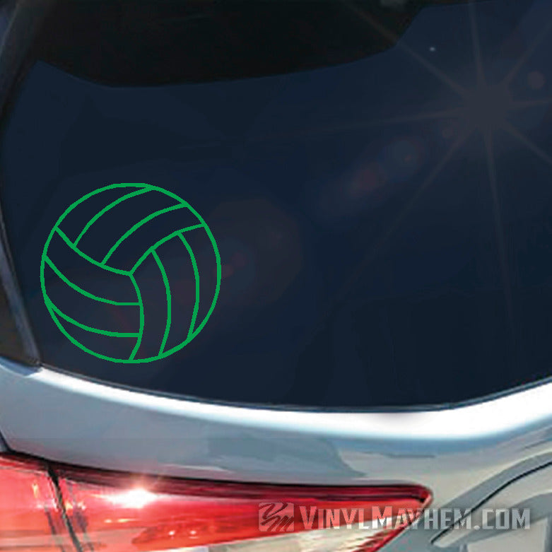 Volleyball outline vinyl sticker