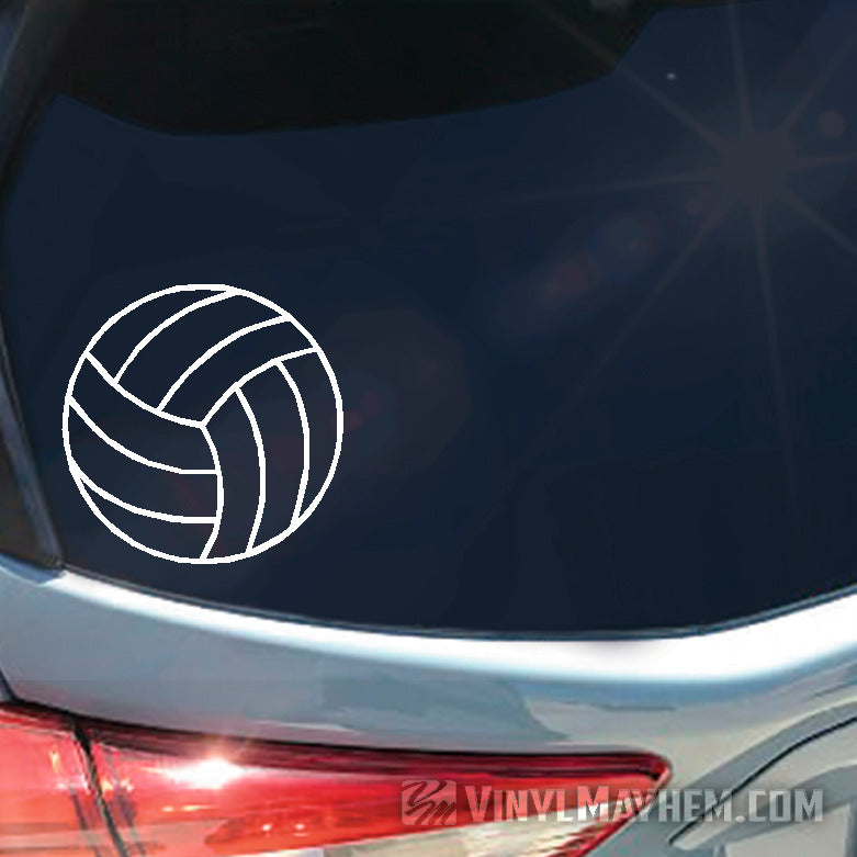 Volleyball outline vinyl sticker