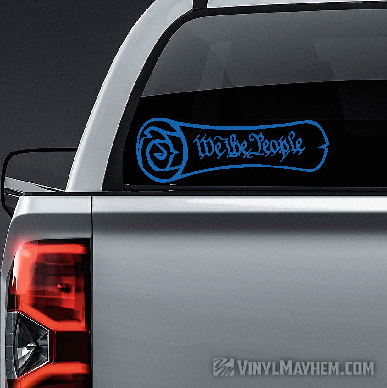 We The People Constitution Scroll vinyl sticker