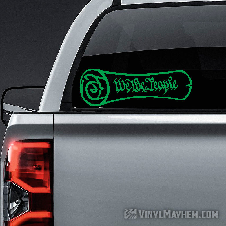 We The People Constitution Scroll vinyl sticker