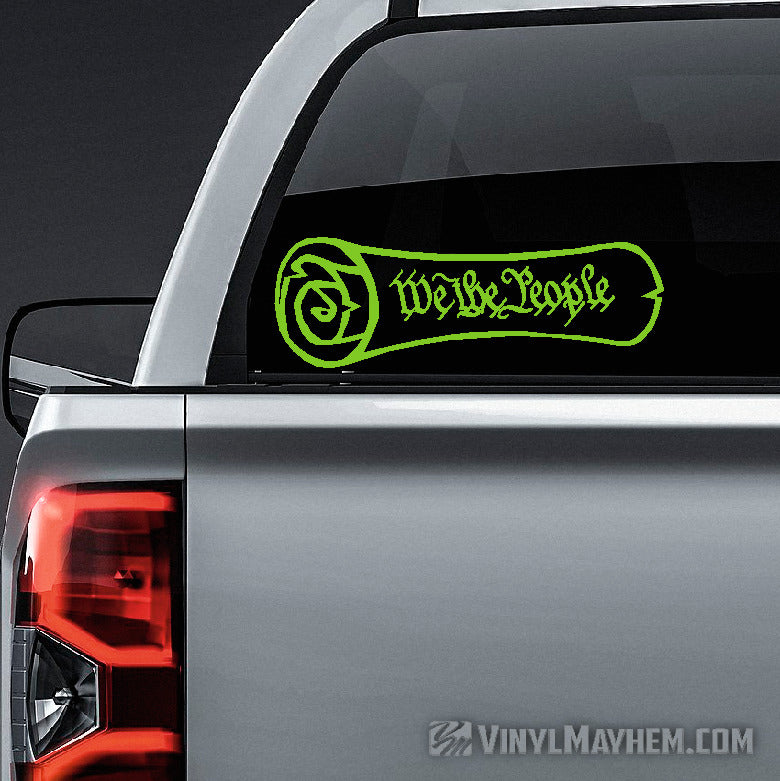 We The People Constitution Scroll vinyl sticker