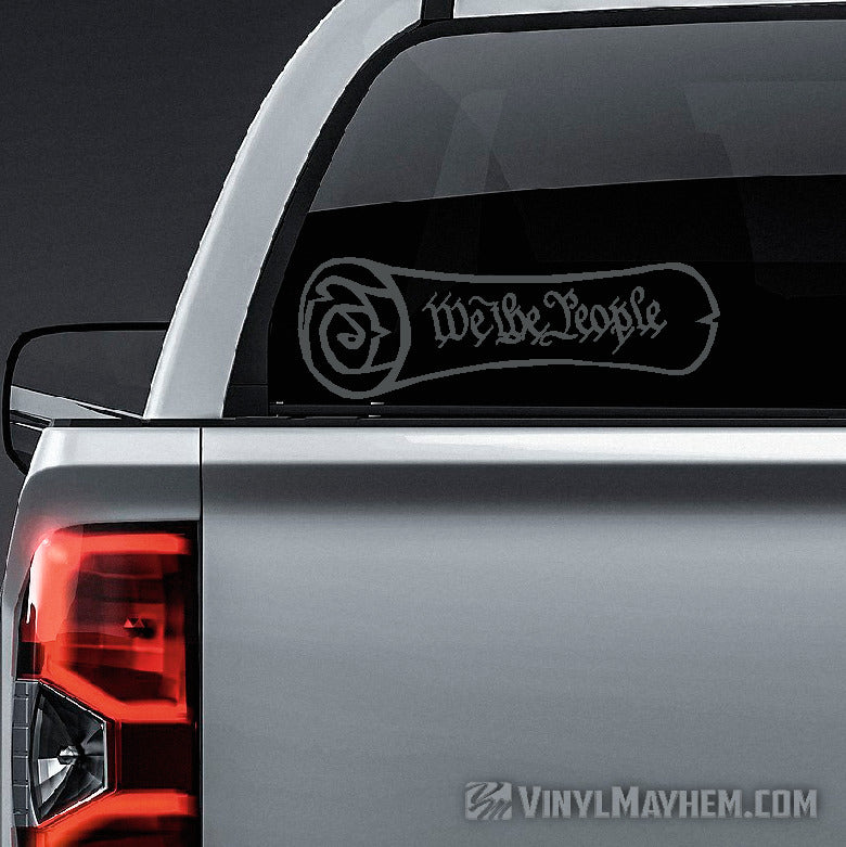 We The People Constitution Scroll vinyl sticker