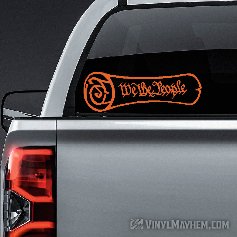 We The People Constitution Scroll vinyl sticker