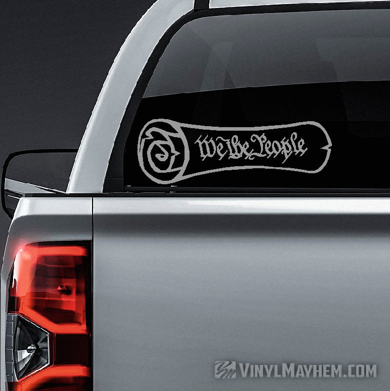 We The People Constitution Scroll vinyl sticker