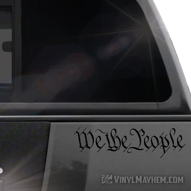 We The People vinyl sticker