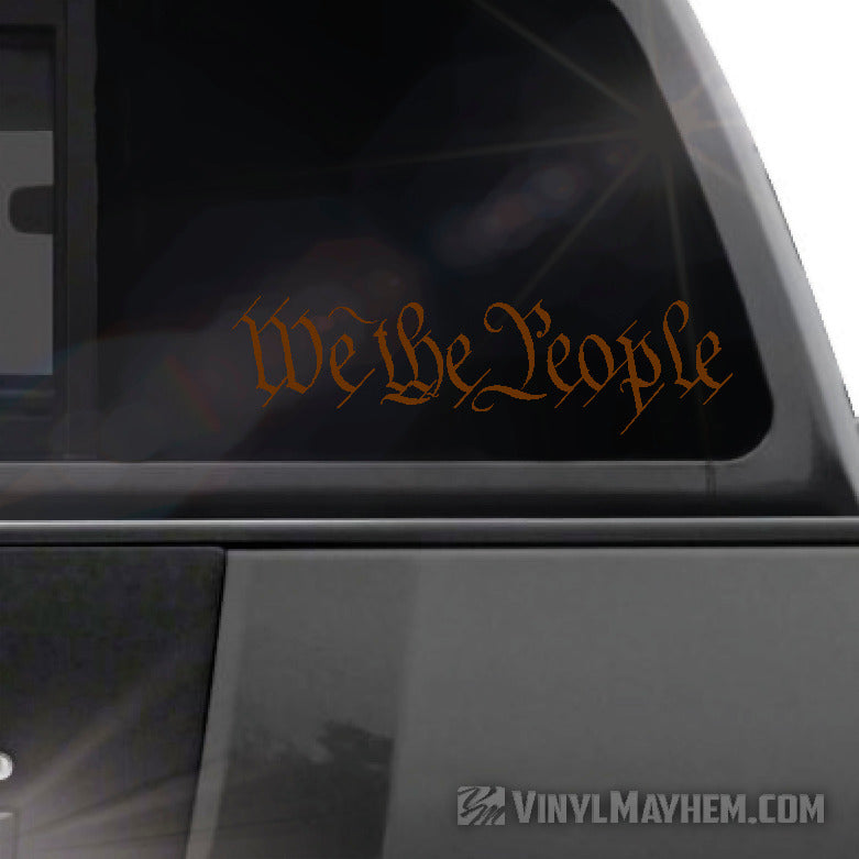 We The People vinyl sticker