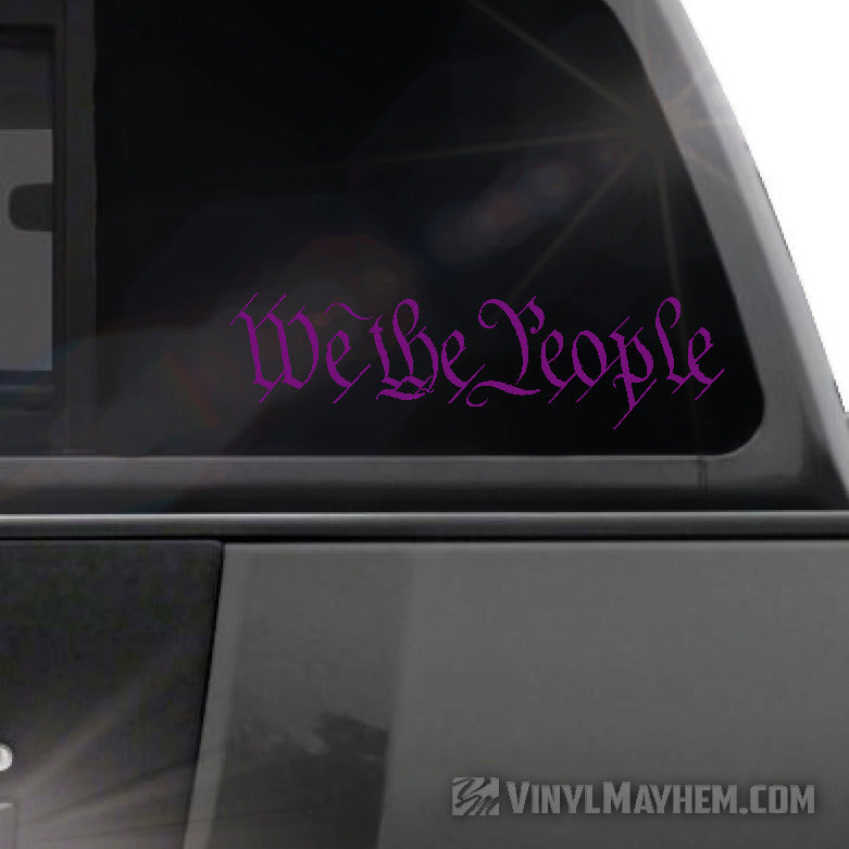 We The People vinyl sticker