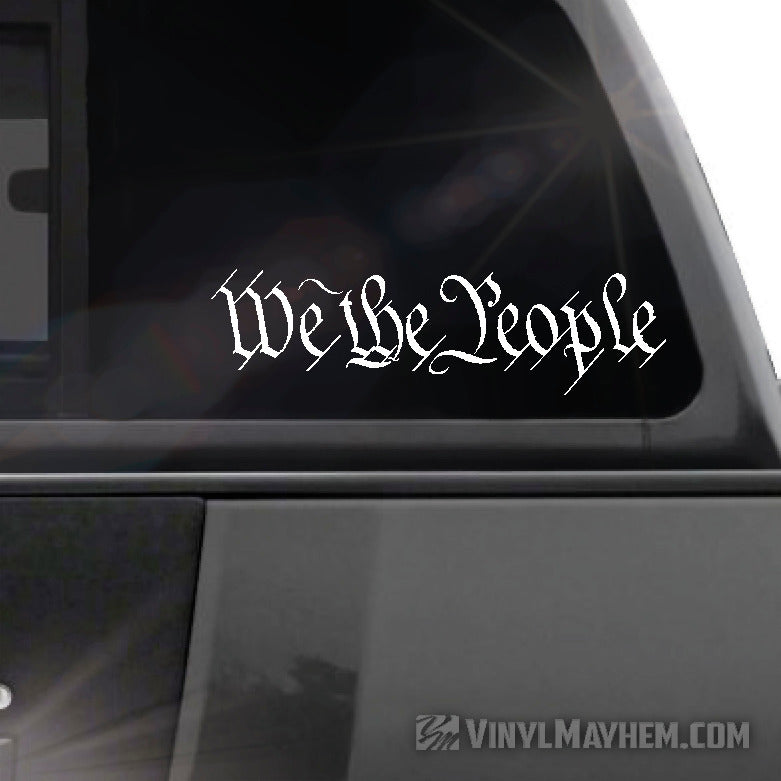 We The People vinyl sticker