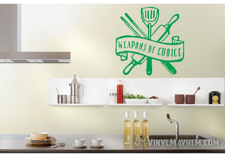 Kitchen utensils for cooking.' Sticker