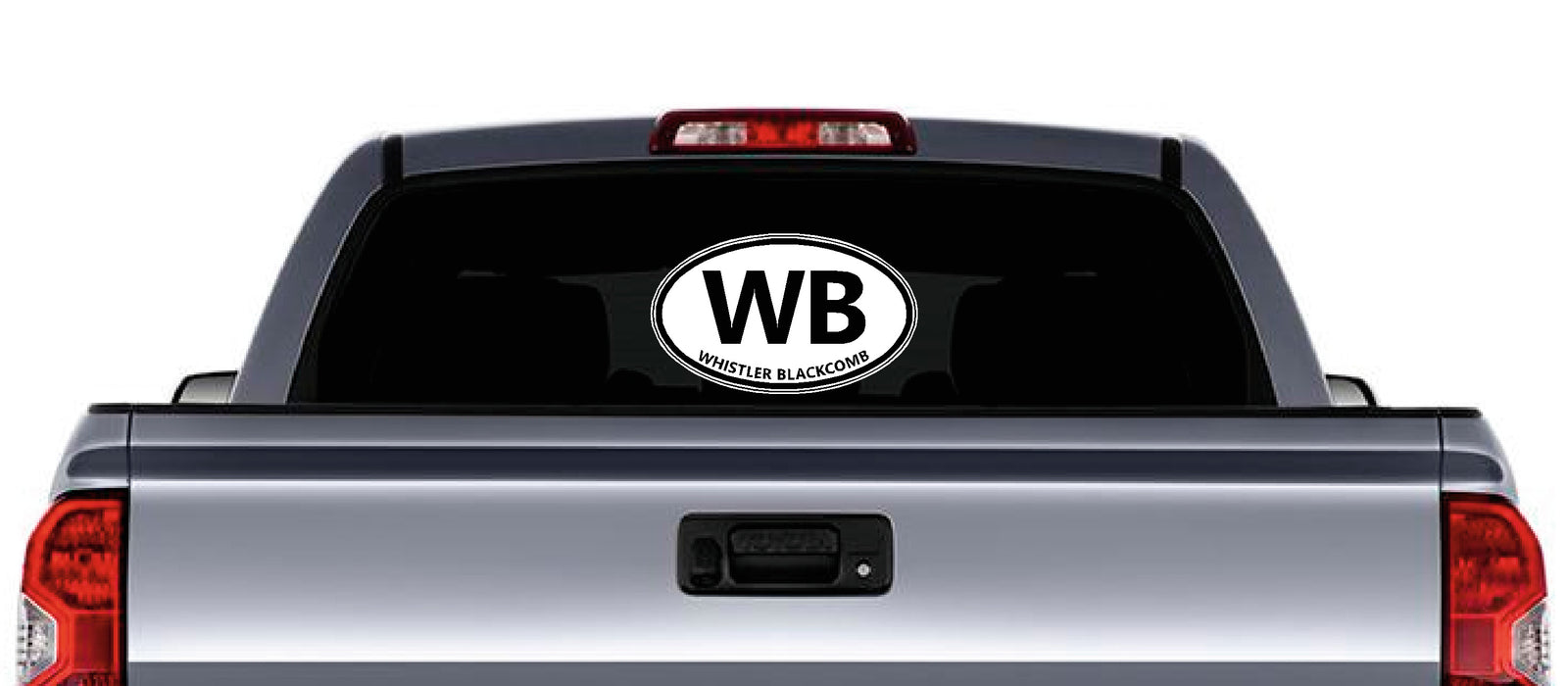 Whistler Blackcomb British Columbia oval sticker