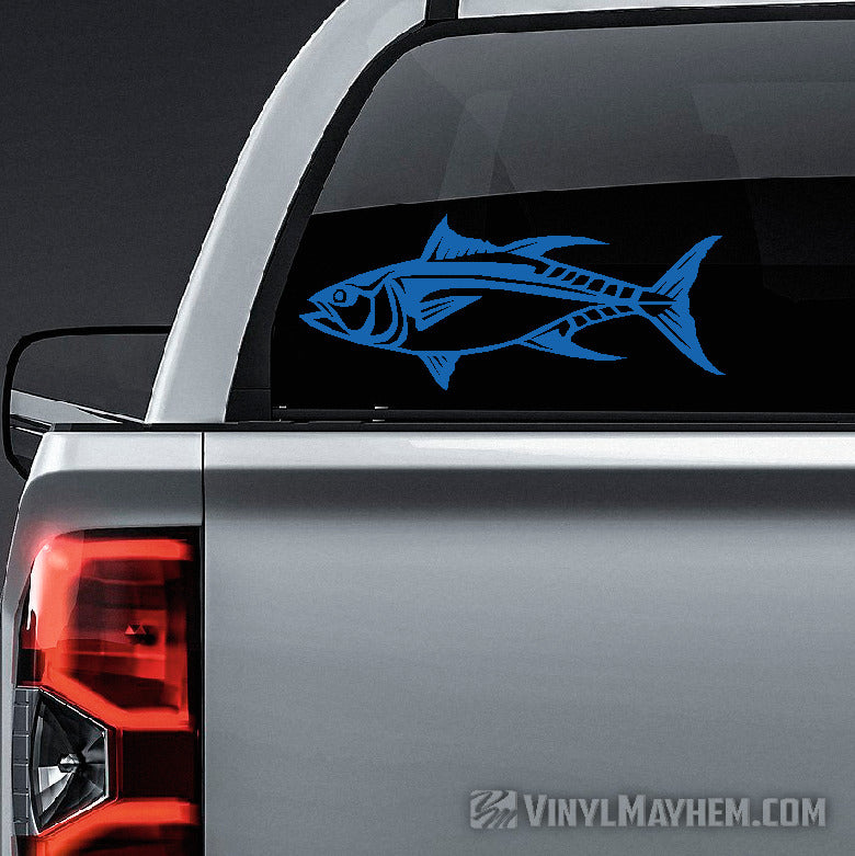 Yellowfin Tuna Fish Car Truck Vinyl Sticker Decal