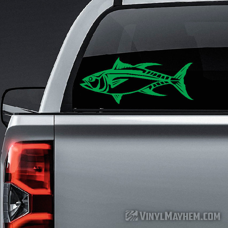 Yellowfin Tuna Fish Car Truck Vinyl Sticker Decal | Deep Sea