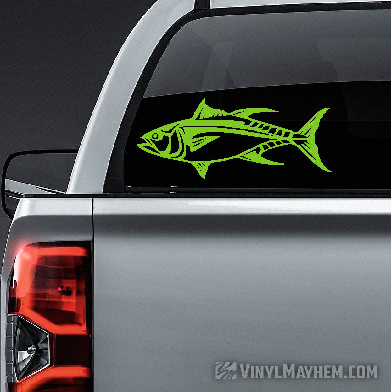 Yellowfin Tuna Fish Car Truck Vinyl Sticker Decal