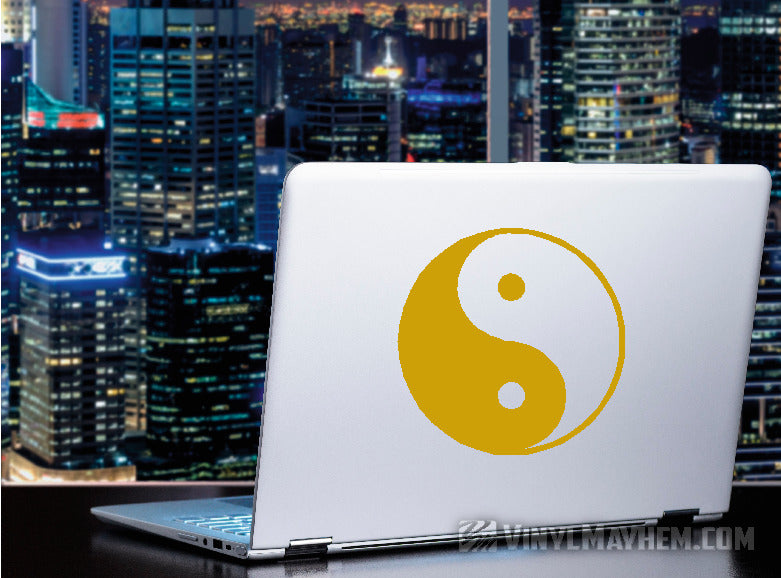 Yin Yang symbol vinyl sticker