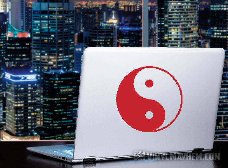 Yin Yang symbol vinyl sticker
