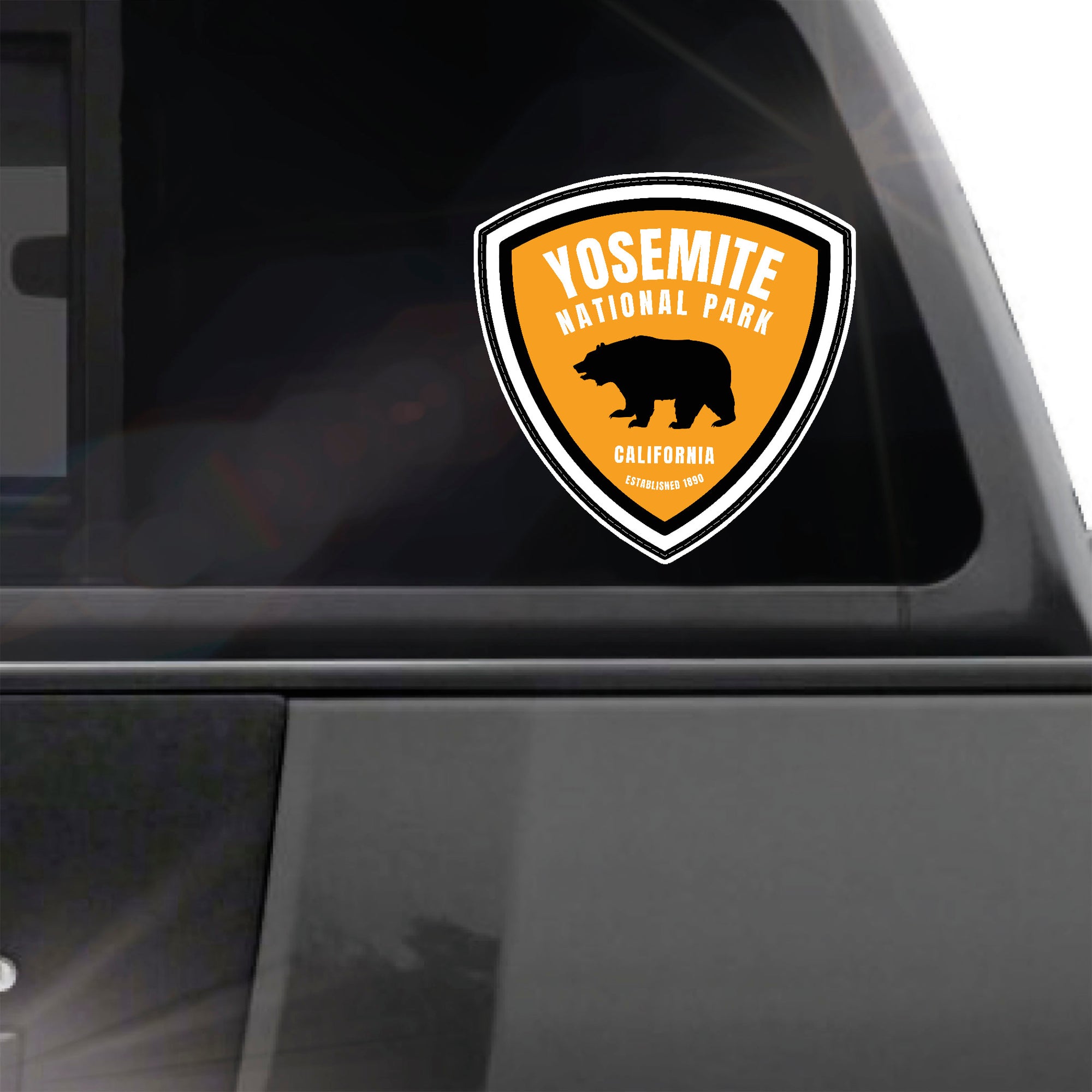 Yosemite National Park badge with bear sticker