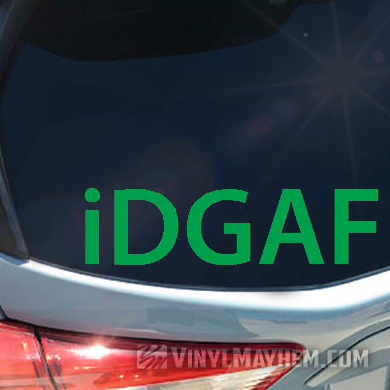 iDGAF vinyl sticker