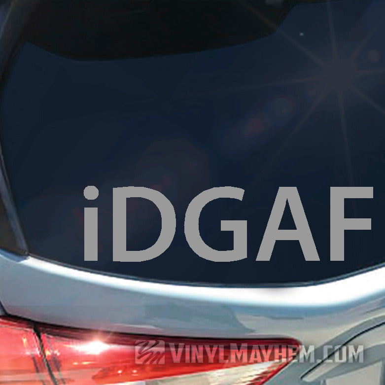 iDGAF vinyl sticker
