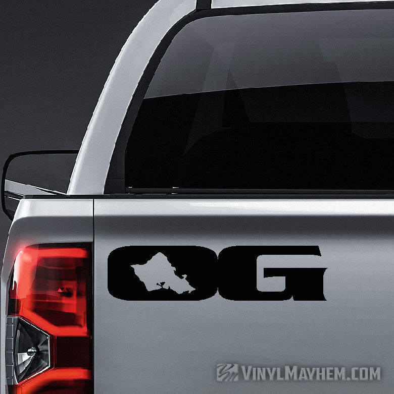 Oahu Grown OG Hawaiian island vinyl sticker