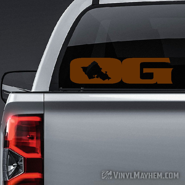 Oahu Grown OG Hawaiian island vinyl sticker