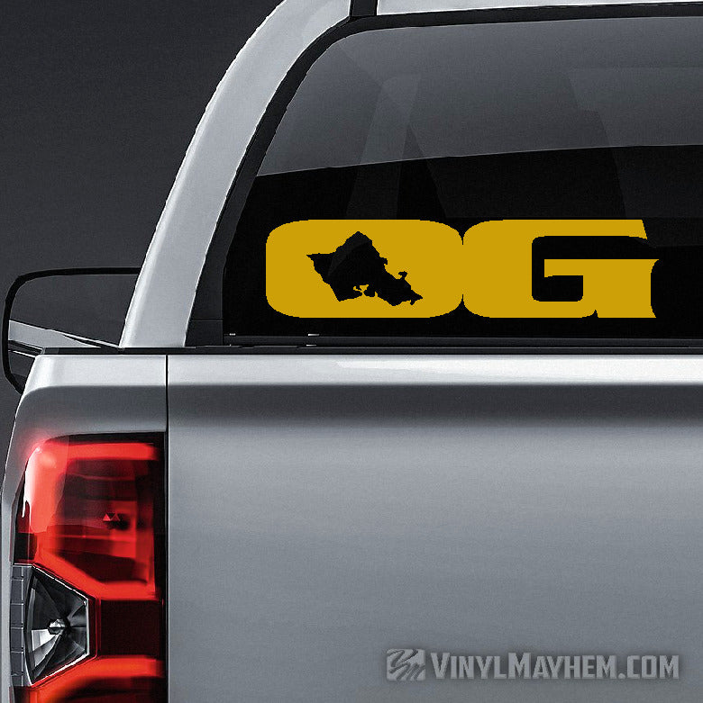 Oahu Grown OG Hawaiian island vinyl sticker