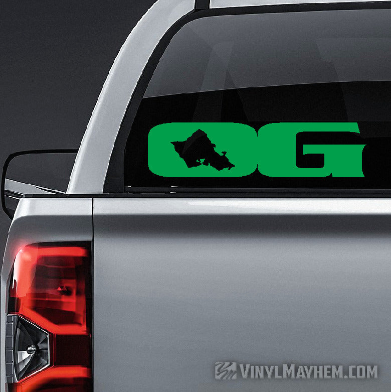 Oahu Grown OG Hawaiian island vinyl sticker