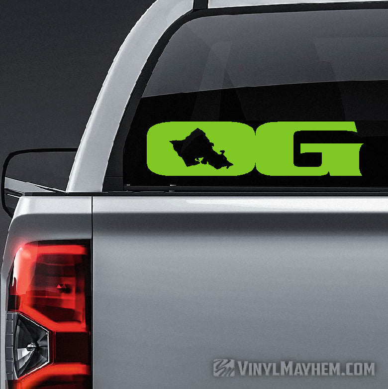 Oahu Grown OG Hawaiian island vinyl sticker