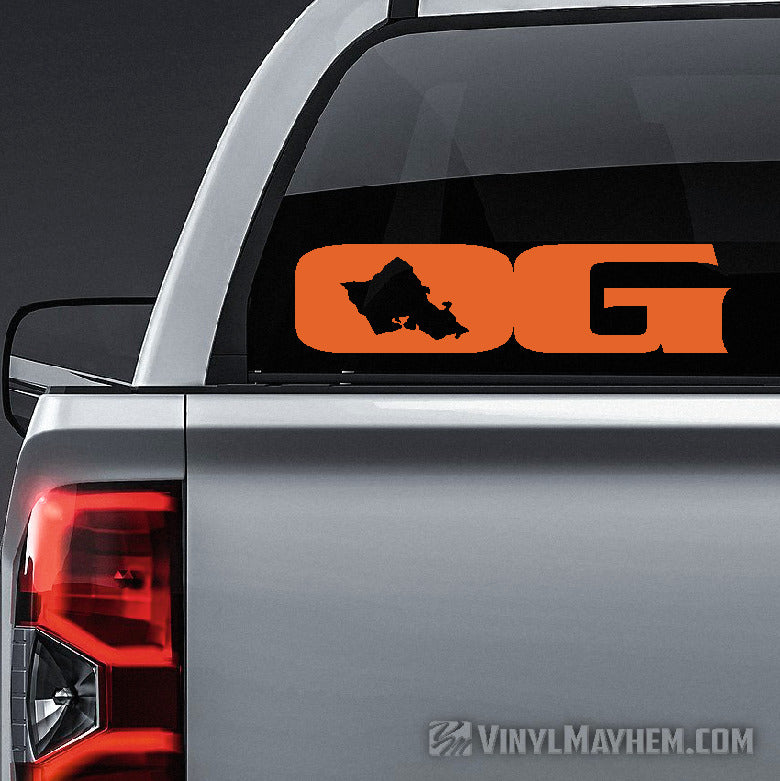 Oahu Grown OG Hawaiian island vinyl sticker