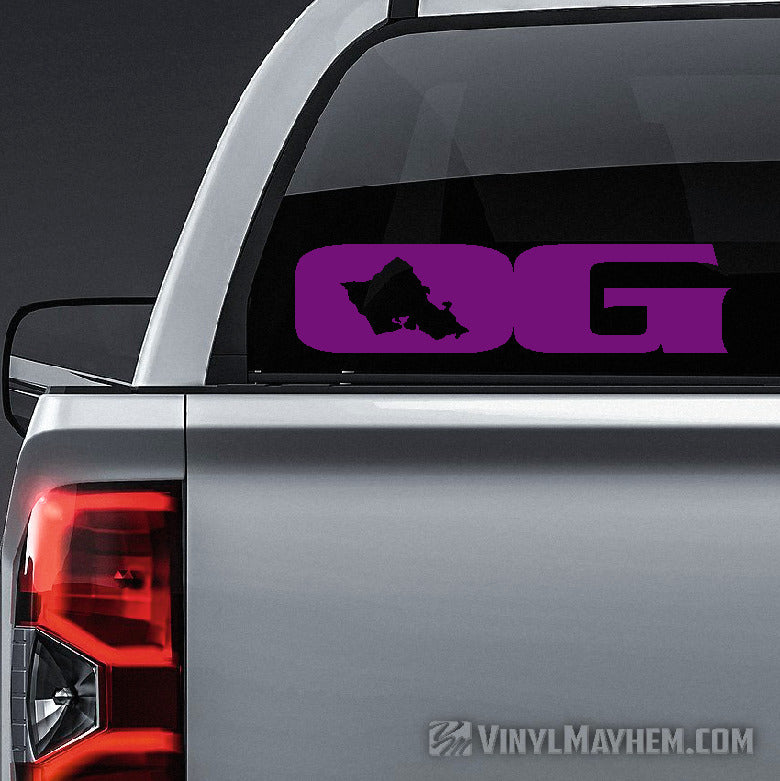 Oahu Grown OG Hawaiian island vinyl sticker