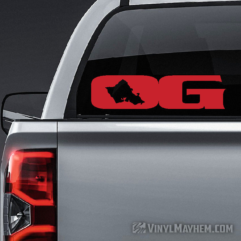 Oahu Grown OG Hawaiian island vinyl sticker