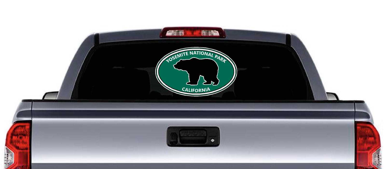 Yosemite National Park California Bear oval sticker