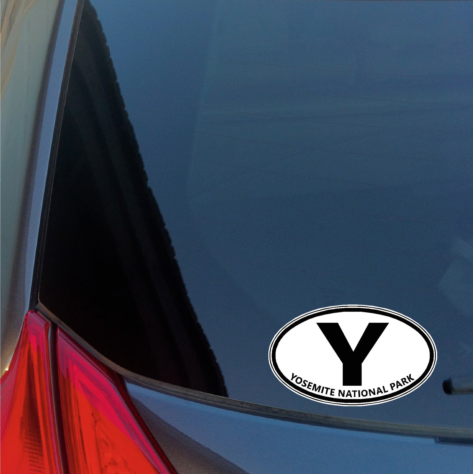 Yosemite National Park oval sticker