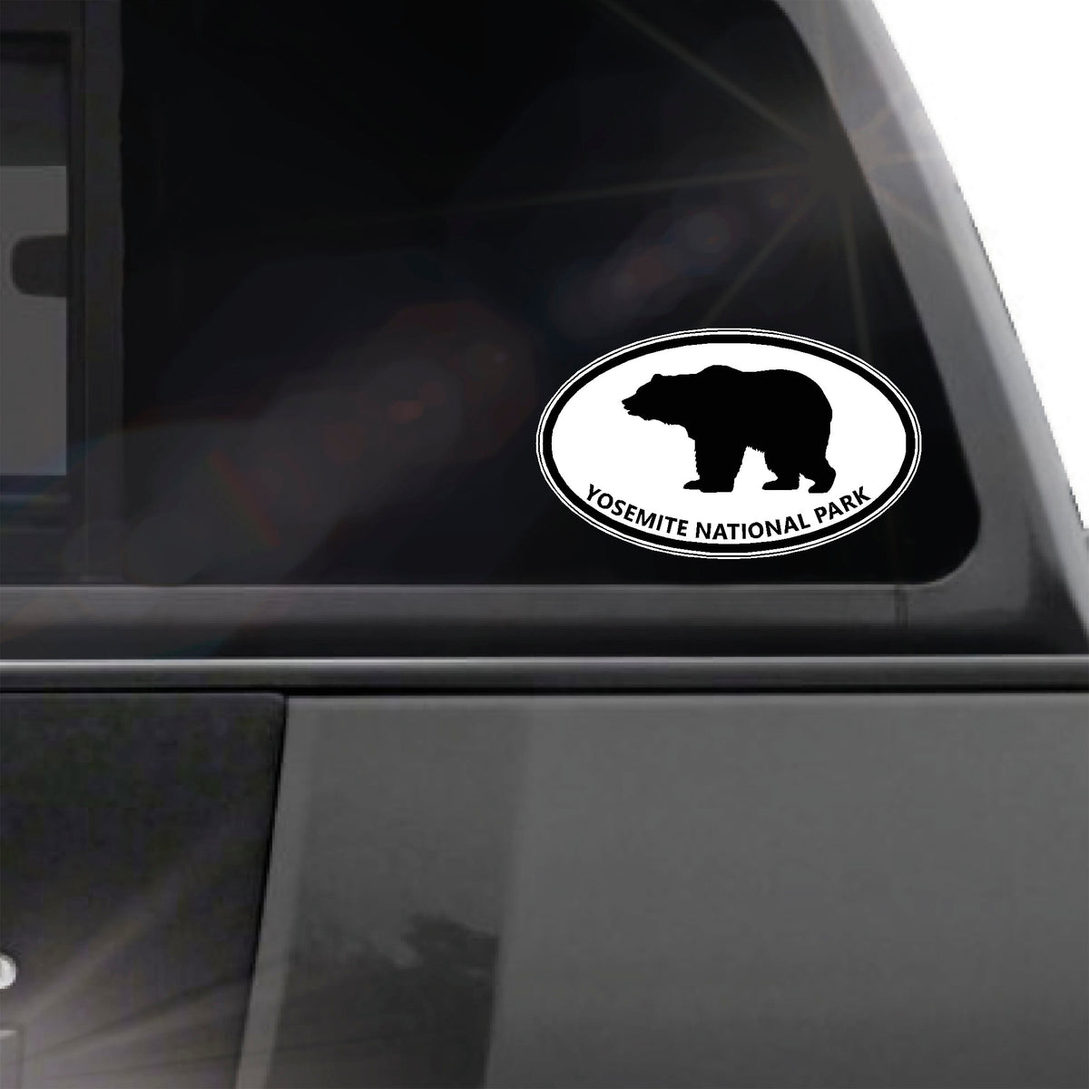 Yosemite National Park Bear oval sticker