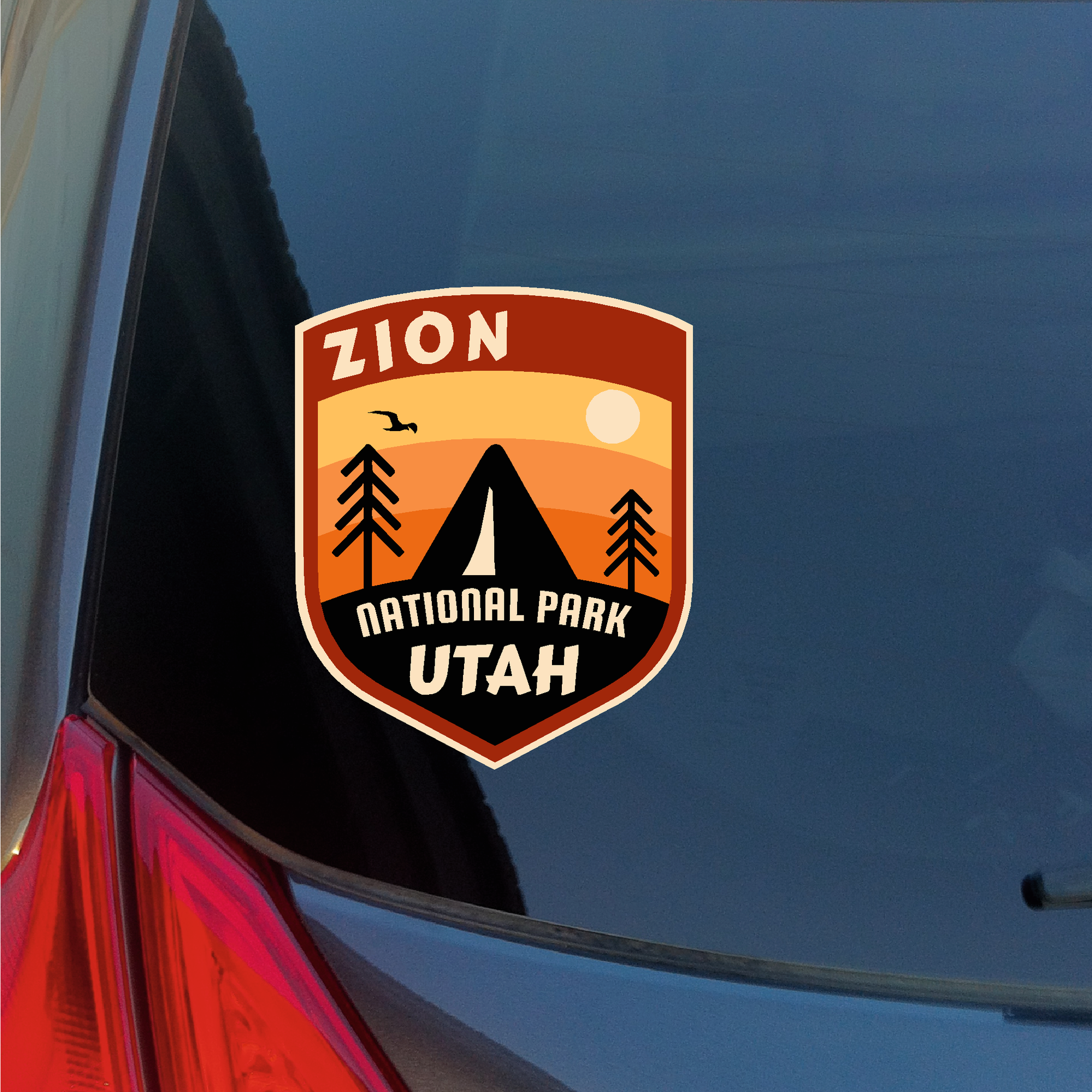 Zion National Park Utah Tent Camping sticker